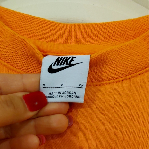 Orange Nike Pullover size adult small - Picture 5 of 7